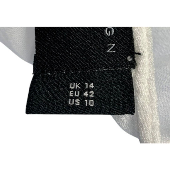 ASOS Women size 10 White Plunging Playsuit Romper Sheer Wrap Cover-Up Beach - Picture 4 of 10